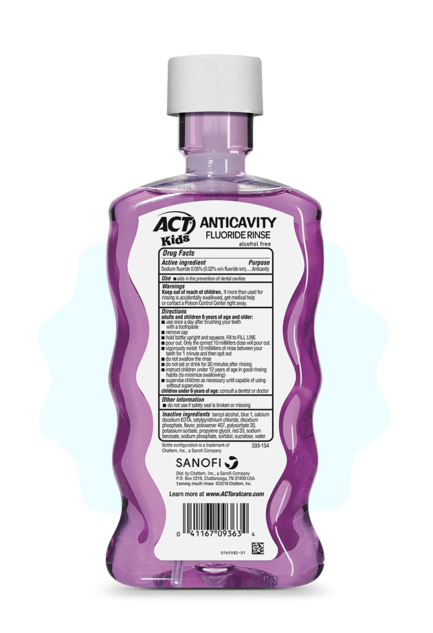 Kids Mouthwash ACT® CavityPrevention Fluoride Mouth Rinse