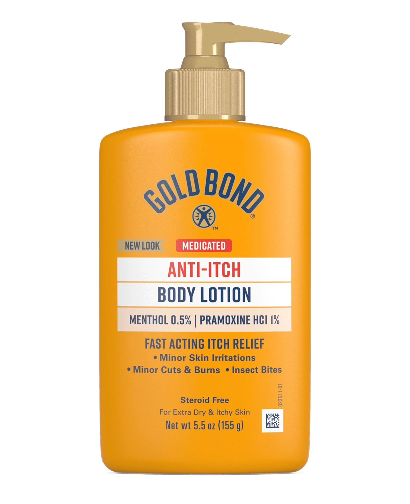 Front of Gold Bond Medicated Anti-Itch Lotion bottle