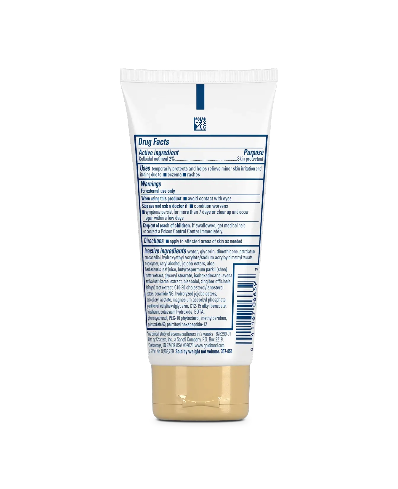 New vs Old of Gold Bond Eczema Relief Medicated Hand Cream tube