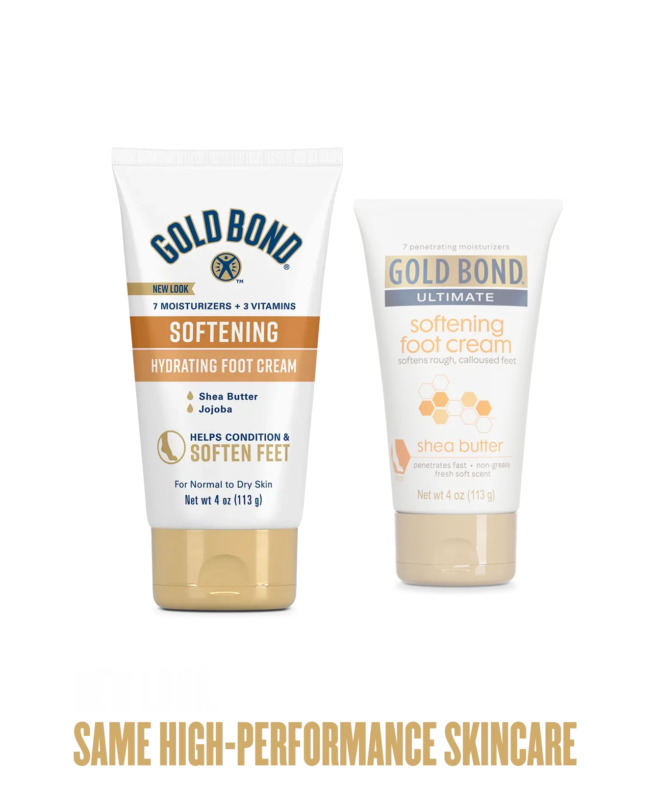 Front of Gold Bond Softening Foot Cream tube