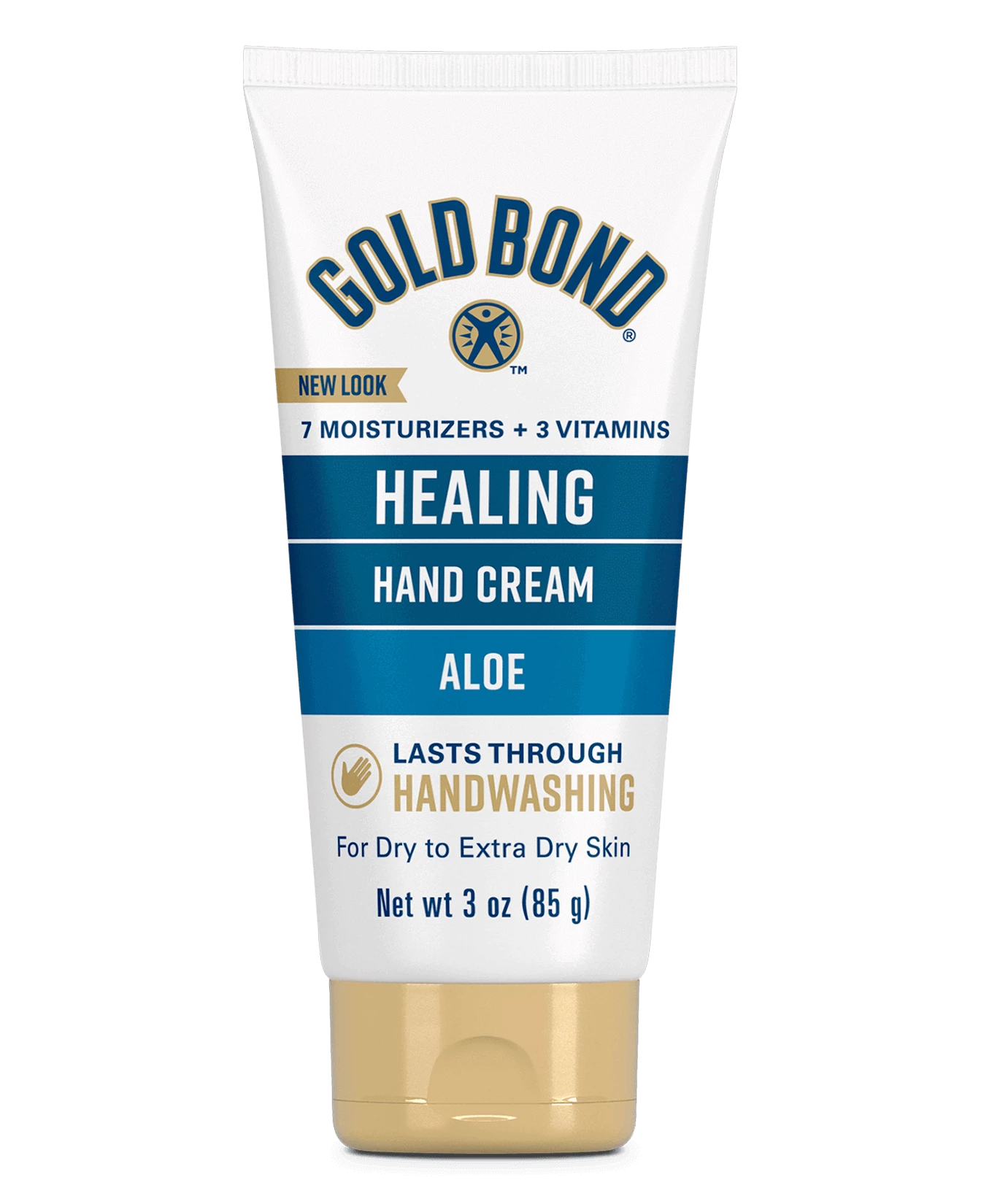 Front of Gold Bond Ultimate Healing Hand Cream tube
